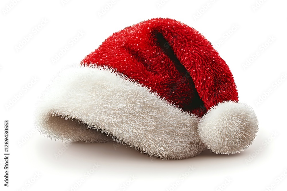 Festive Christmas Santa Hat Illustration Festive Christmas Santa Hat Illustration