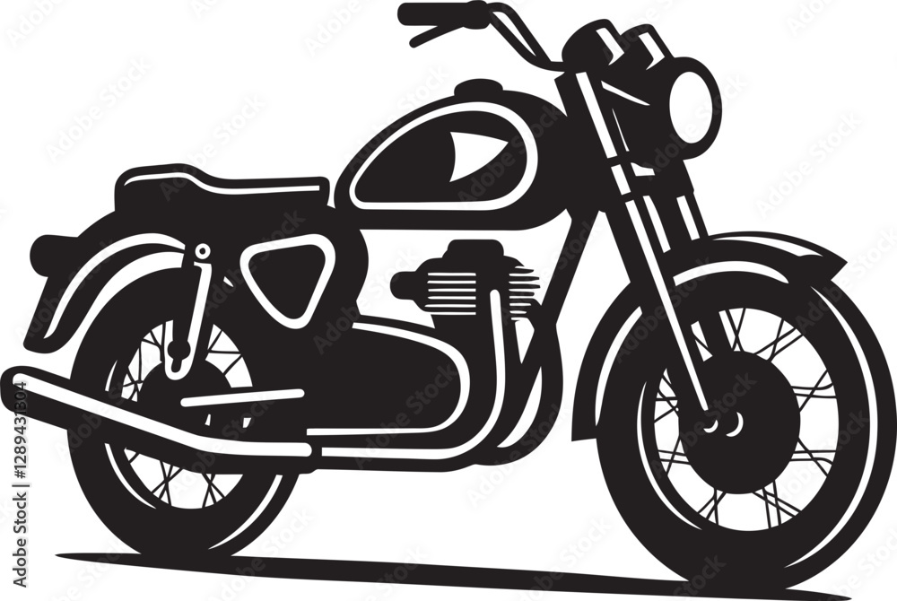 Fototapeta premium The Motorcycle Experience Riding Through the Good and the Bad