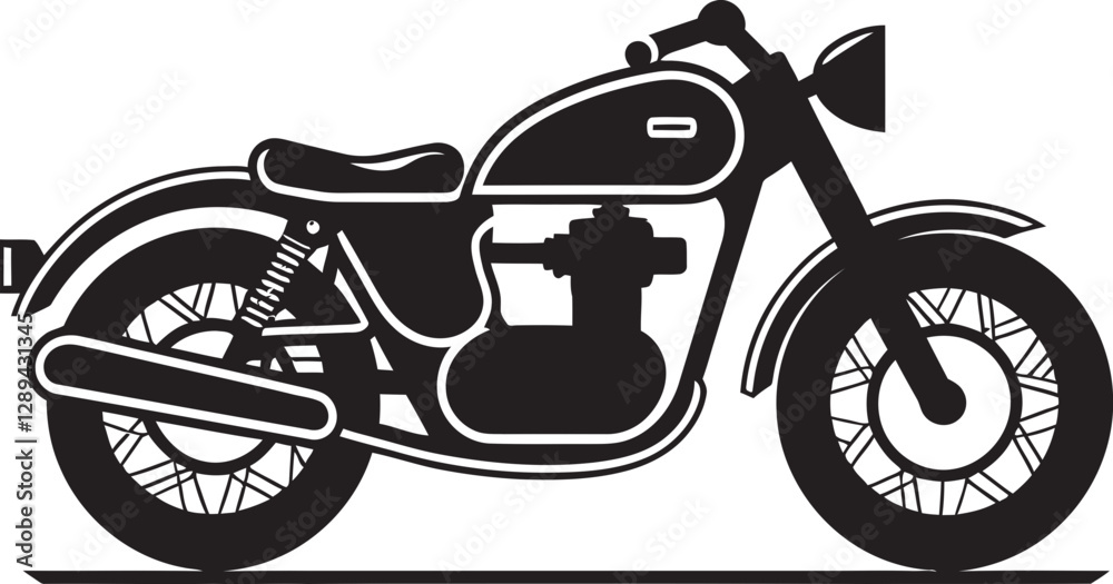 Fototapeta premium Two Wheels Infinite Possibilities The Adventure of Motorcycle Travel