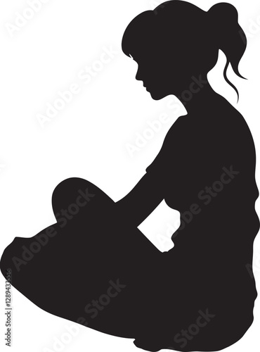 The Beauty of a Pregnant Woman Sitting in a Field of Flowers  Her Face Radiant with the Joy of Motherhood