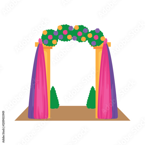 Wedding Mandap Draped Elegance