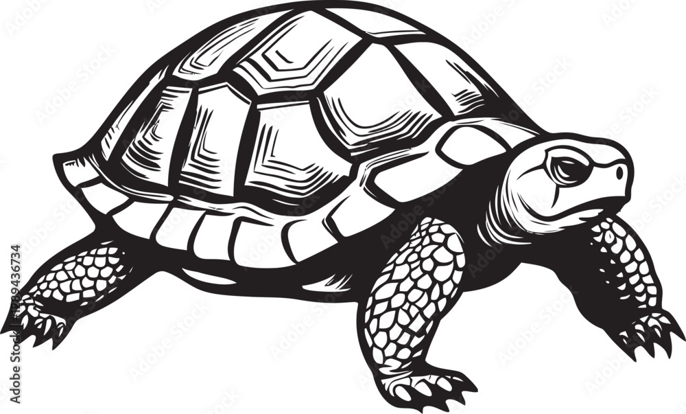 Fototapeta premium Exploring the Unique Adaptations of Desert Tortoises Survival Strategies in Harsh Environments