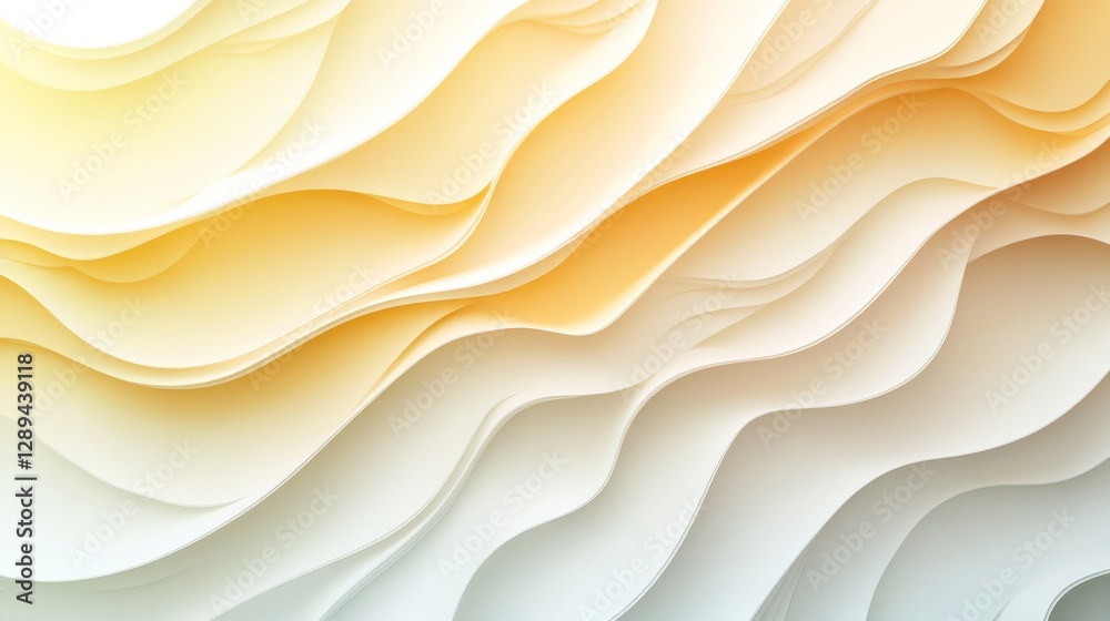 Obraz premium A simple abstract image of flowing warm and cool colors