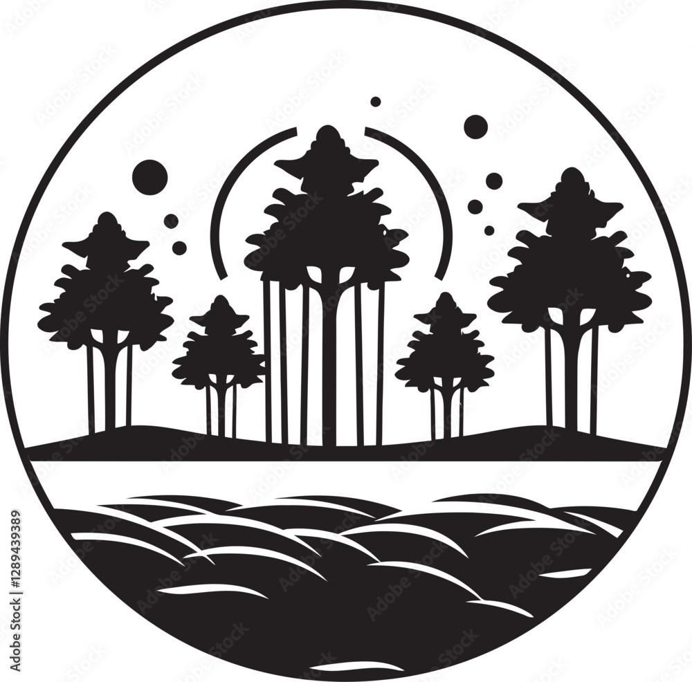 Obraz premium In Search of Solitude The Abstract Parks that Provide Refuge from the Urban Rush