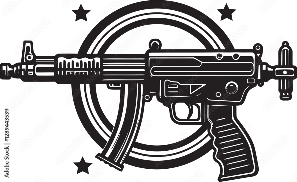 Naklejka premium The Gun That Changed the War An In Depth Look at American Machine Guns