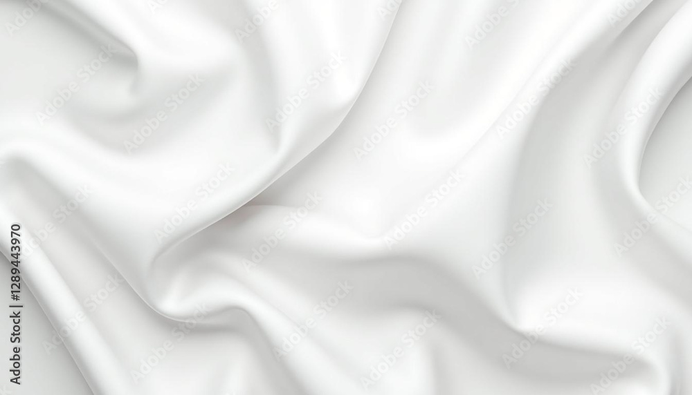 Obraz premium White Taffeta: A Crisp, Smooth, and Lustrous Fabric with an Elegant, Luxurious Appearance