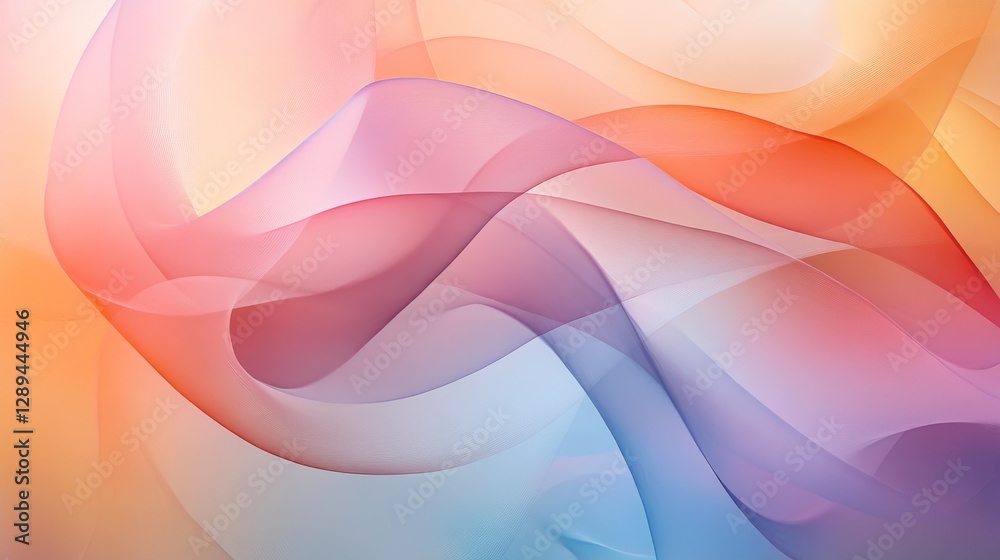 Obraz premium Colorful flowing forms creating an abstract and dynamic composition