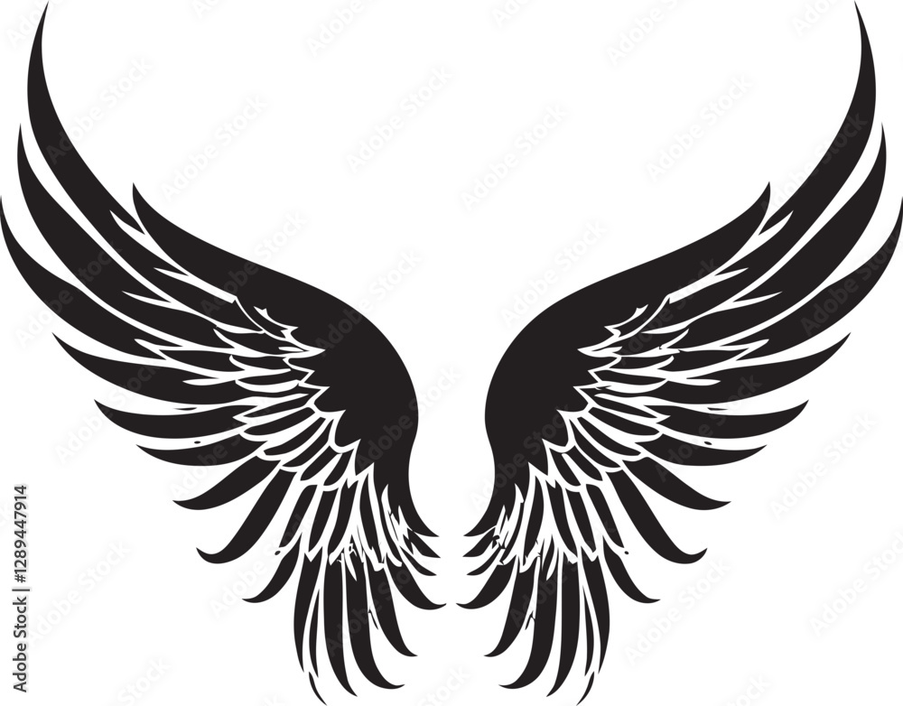 Fototapeta premium Wings of Connection Building Community with Angels