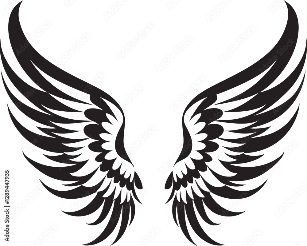 Fototapeta premium The Guardian Touch The Magic of Angel Wings