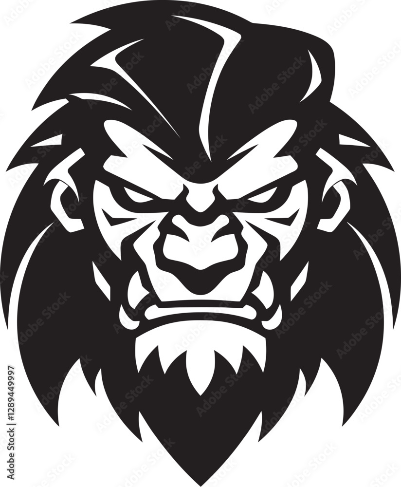 Fototapeta premium The Roaring Guardian Gorilla Tiger Legend