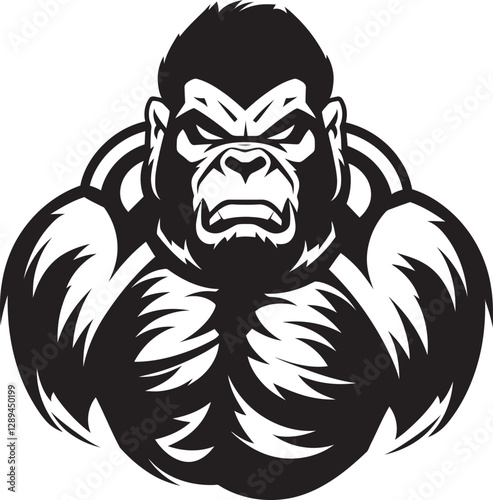 Wallpaper Mural Claw of the Beast The Angry Gorilla Tiger Torontodigital.ca