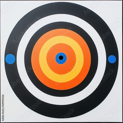 A4 paper target with 4 holes for Nerf gun practice