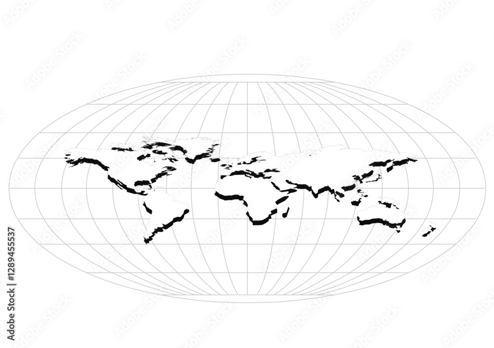 mapa, geografia, kontynenty