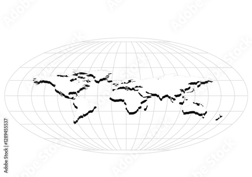 Obraz na płótnie mapa, geografia, kontynenty w salonie