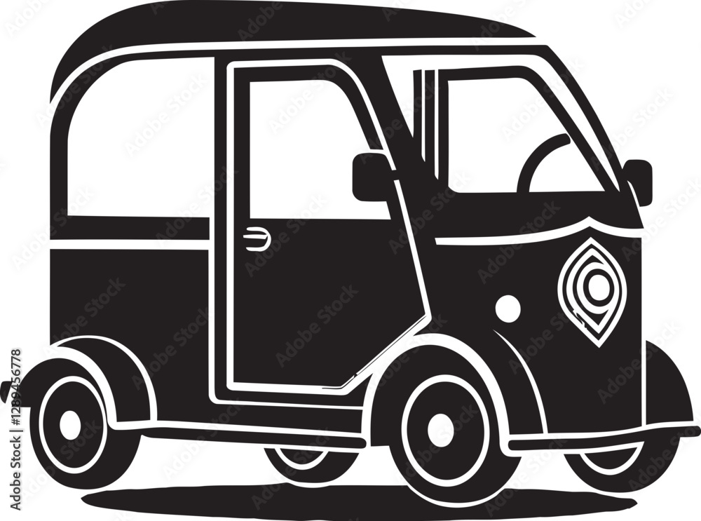 Fototapeta premium Auto Rickshaw Maintenance and Repair A Guide to Keeping Your Three Wheeler in Top Condition