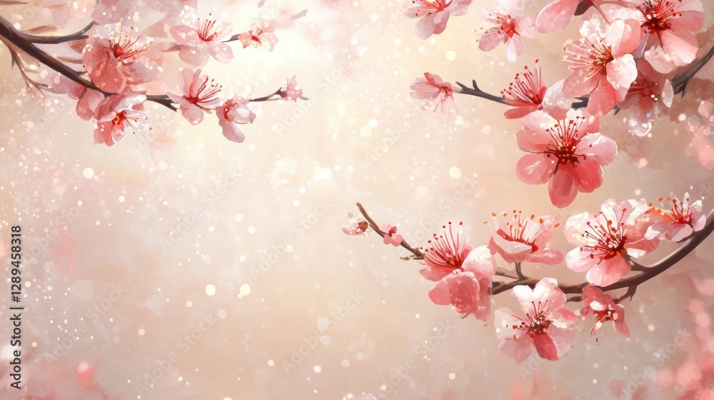 Beautiful cherry blossom flower at full blooming in Spring. Beautiful cherry blossom flower at full blooming in Spring.