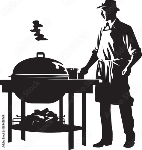 The Joys of Barbecue Silhouettes Engaging Children in Outdoor Cooking Activities