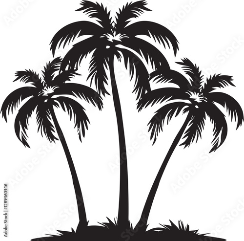 Beach Palm Trees as Symbols of Resilience Overcoming Adversity in Coastal Areas