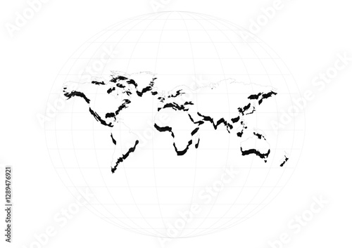 Obraz na płótnie mapa, geografia, kontynenty w salonie