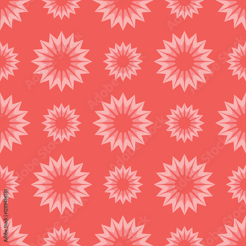 seamless pattern with orange flowers