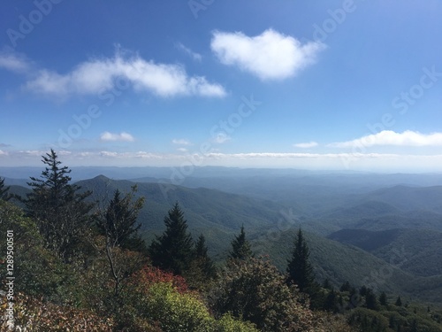 clouds over the mountains