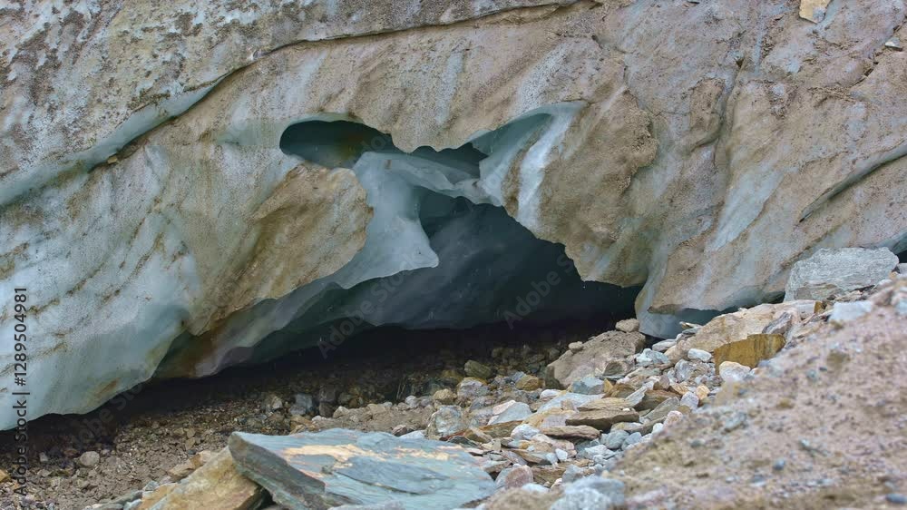 custom made wallpaper toronto digitalMelting glacier ice closeup. Upper Aare-Glacier, Oberaargletscher, Grimsel Pass, Canton of Berne, Switzerland.