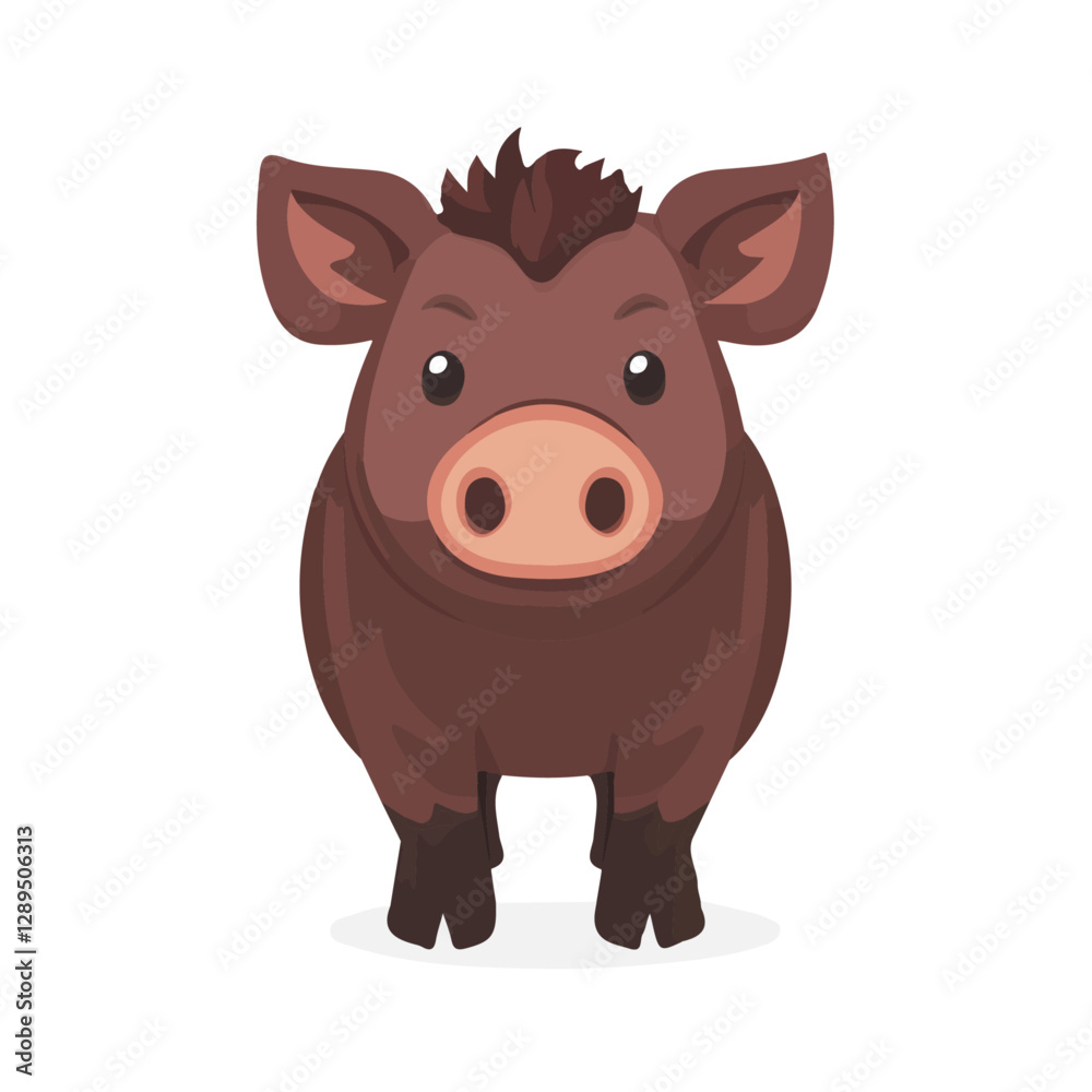 Minimalist flat illustration of Boar, featuring a clean design isolated on a white background.
Minimalist flat illustration of Boar, featuring a clean design isolated on a white background.