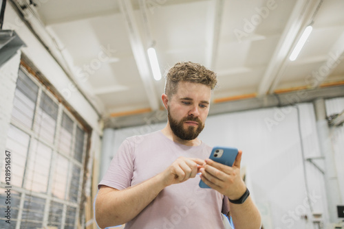 Photography Portrait of frustrated confused frown guy, young sad upset handsome man is looki