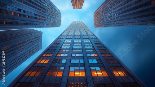 Wallpaper Mural skyscrapers  and modern office buildings Torontodigital.ca