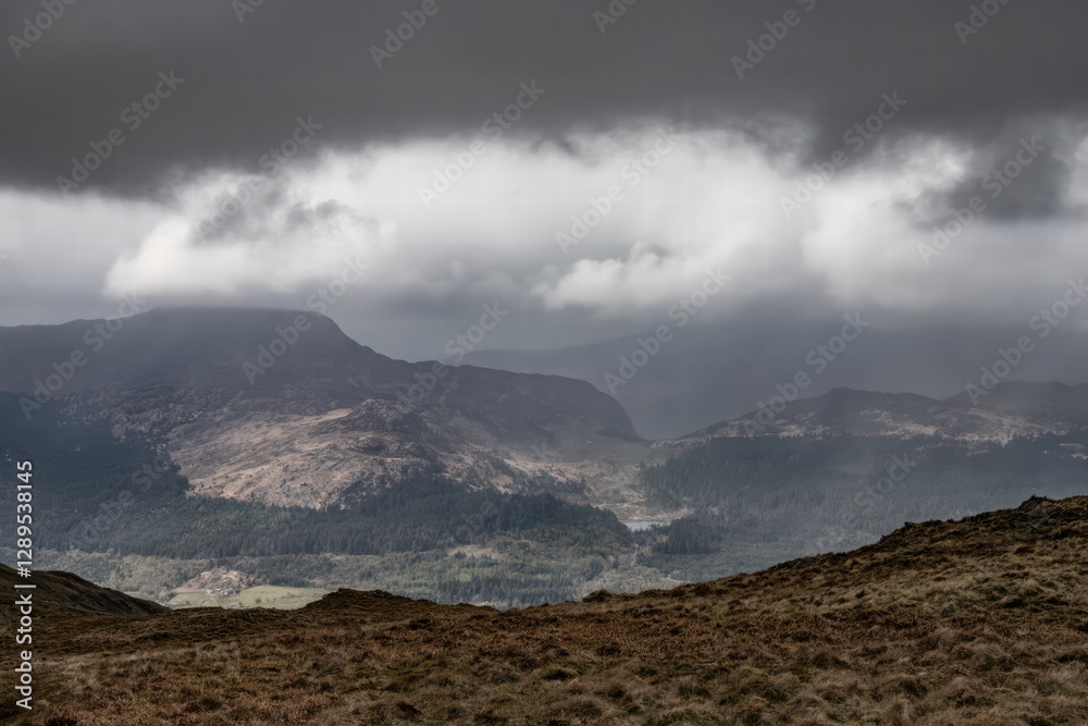 The landscape of Wales. The hills and mountains. The landscape of Wales. The hills and mountains.