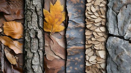 Detailed examination of natural ligneous textures