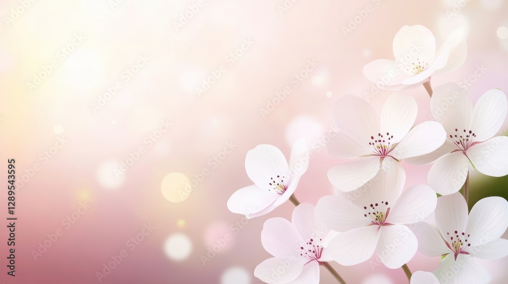 Beautiful background template made of Spring flowers. Beautiful background template made of Spring flowers.