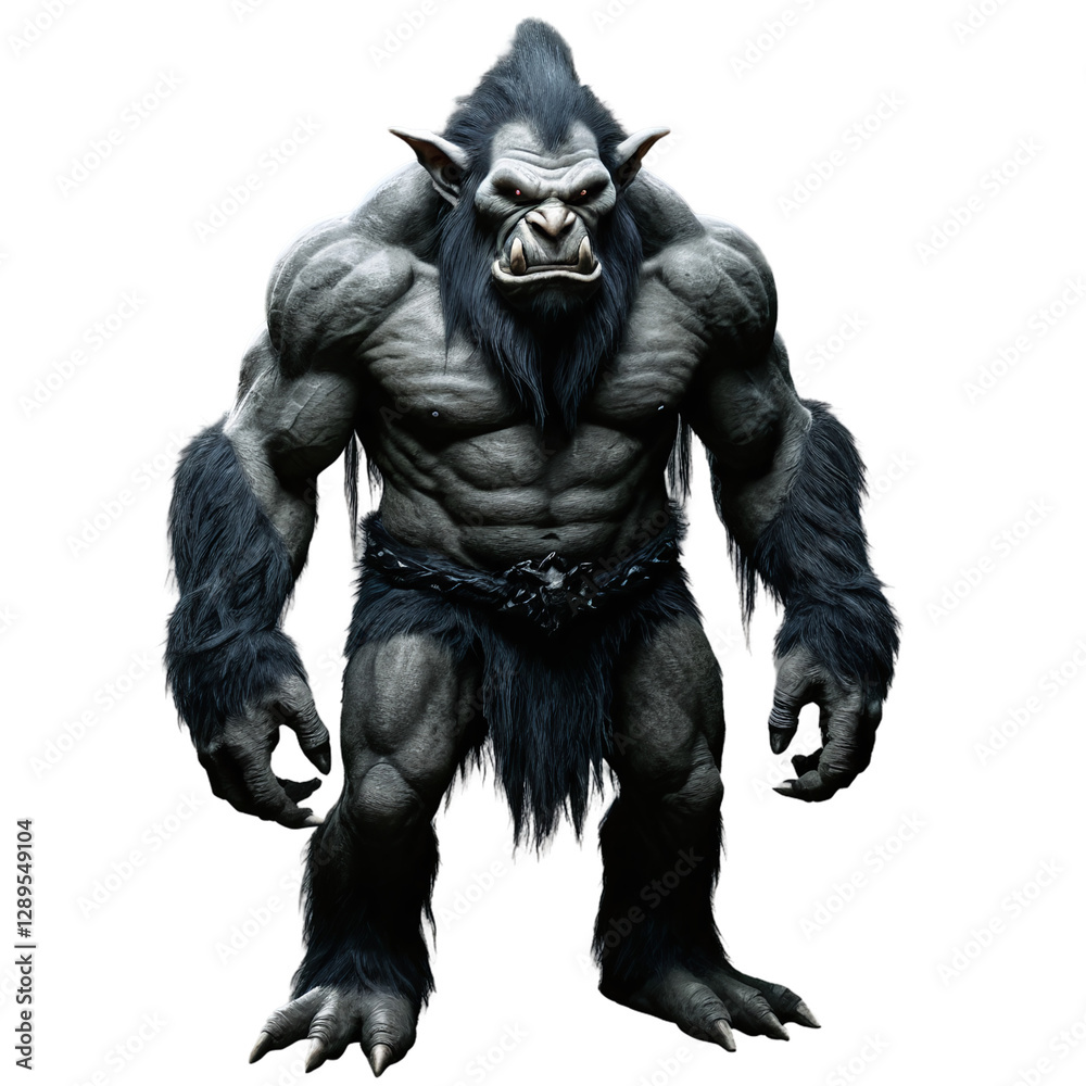 dark fantasy troll goblin isolated on transparent background dark fantasy troll goblin isolated on transparent background