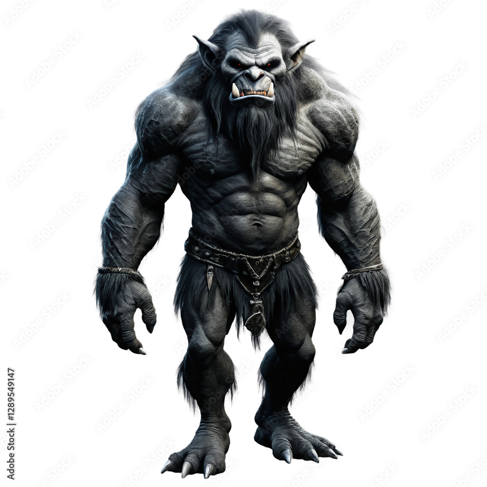 dark fantasy troll goblin isolated on transparent background dark fantasy troll goblin isolated on transparent background