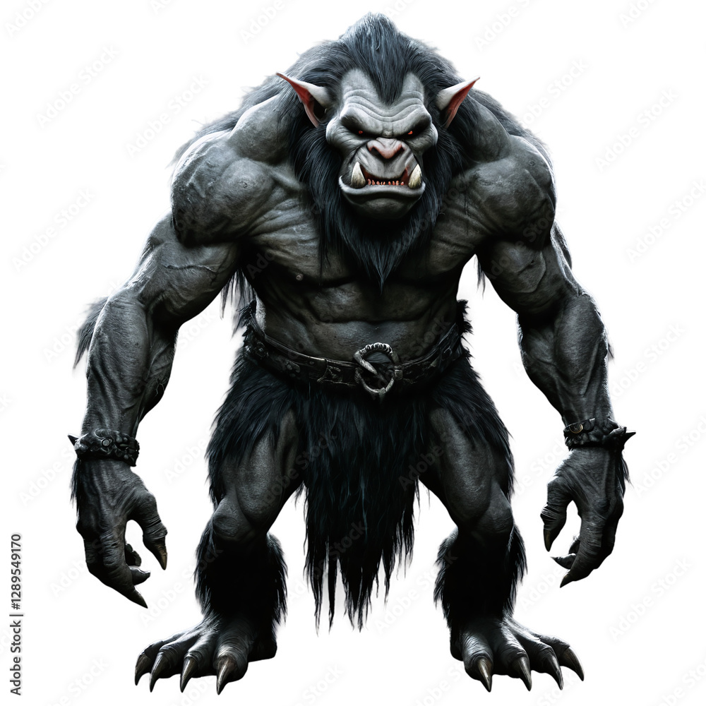 dark fantasy troll goblin isolated on transparent background dark fantasy troll goblin isolated on transparent background
