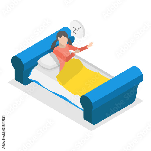 3D Isometric Flat Vector Illustration of Psychiatric Disorders, Mental Health Conditions. Item 1