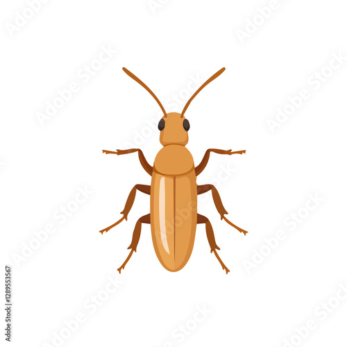 Minimalist flat illustration of Termite, featuring a clean design isolated on a white background.

