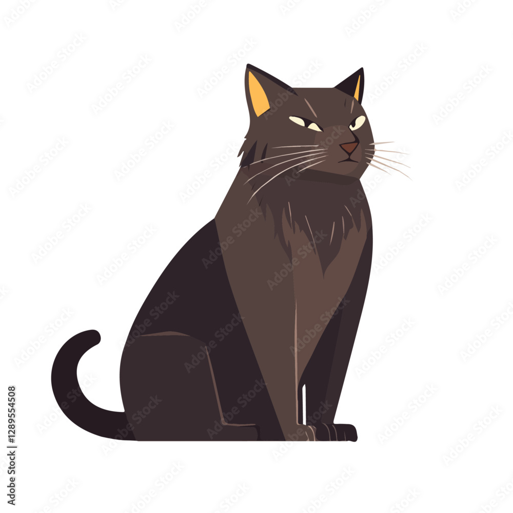 Minimalist flat illustration of Wildcat, featuring a clean design isolated on a white background.
Minimalist flat illustration of Wildcat, featuring a clean design isolated on a white background.