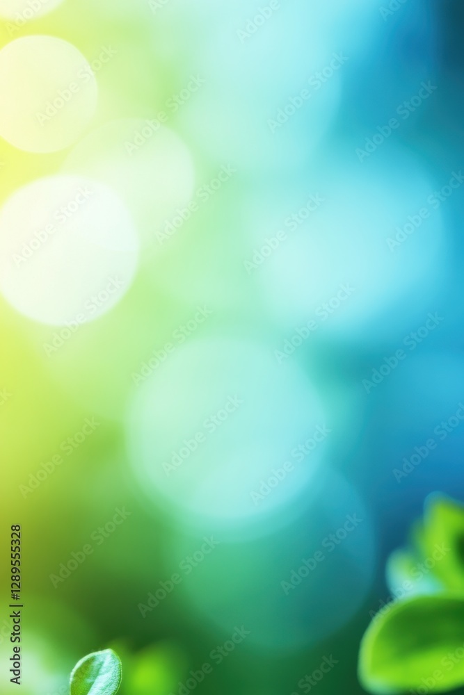 Fototapeta premium Creamy blurred abstract background with Spring colors.