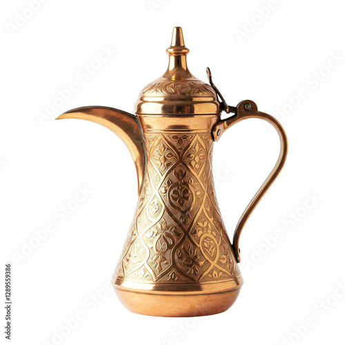 Ornate Arabic coffee pot