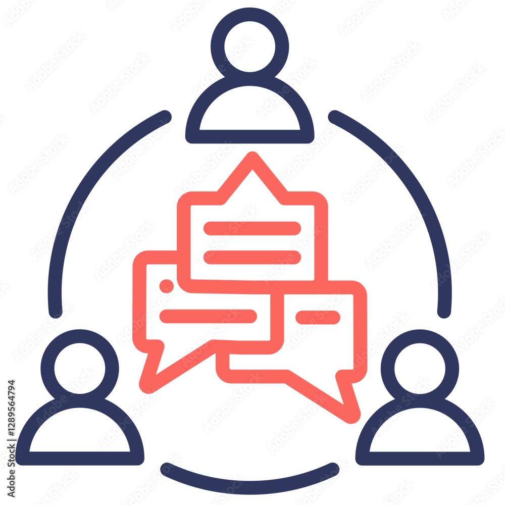 Fototapeta premium Employee Engagement Icon