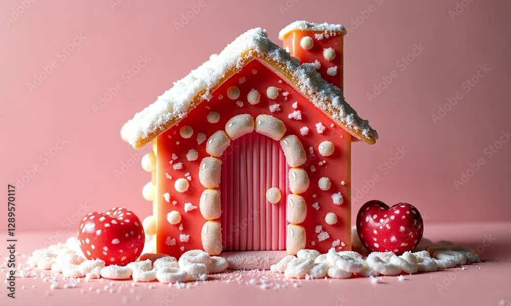 Whimsical Candy House Fantasy