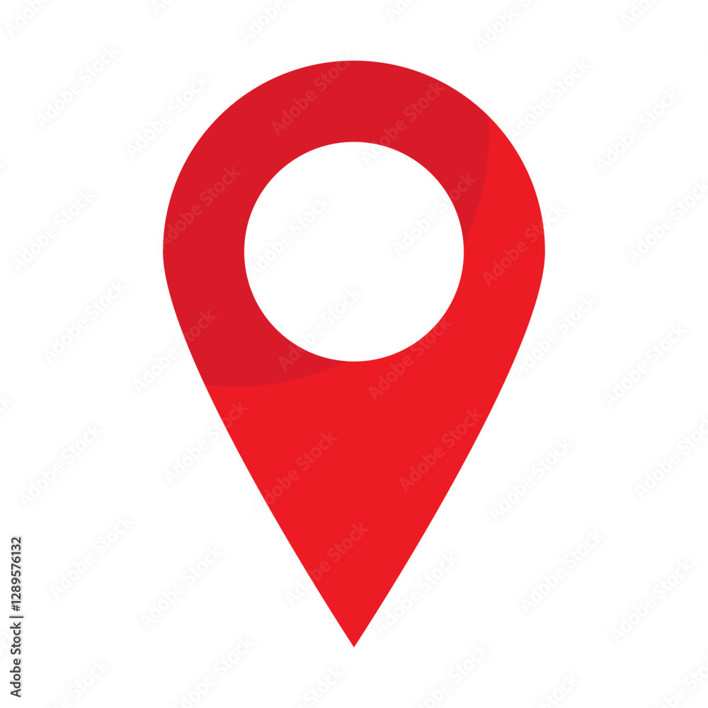 custom made wallpaper toronto digitalMaps pin. Red location map icon.