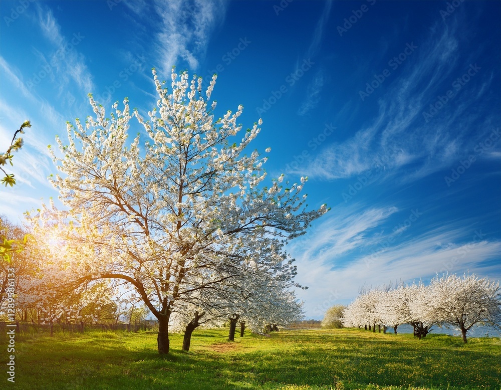 Fototapeta premium apple tree in spring