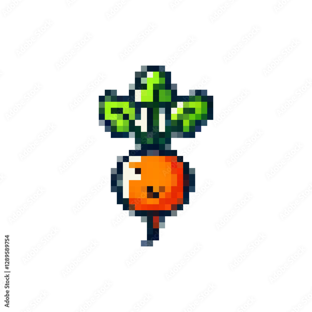 Pixel beet icon. Logo vegetable beet in pixel style 80s, 90s. Food beet for games, websites, animations. 8bit icon. Vector vintage retro beet icon. Pixel beet icon. Logo vegetable beet in pixel style 80s, 90s. Food beet for games, websites, animations. 8bit icon. Vector vintage retro beet icon.