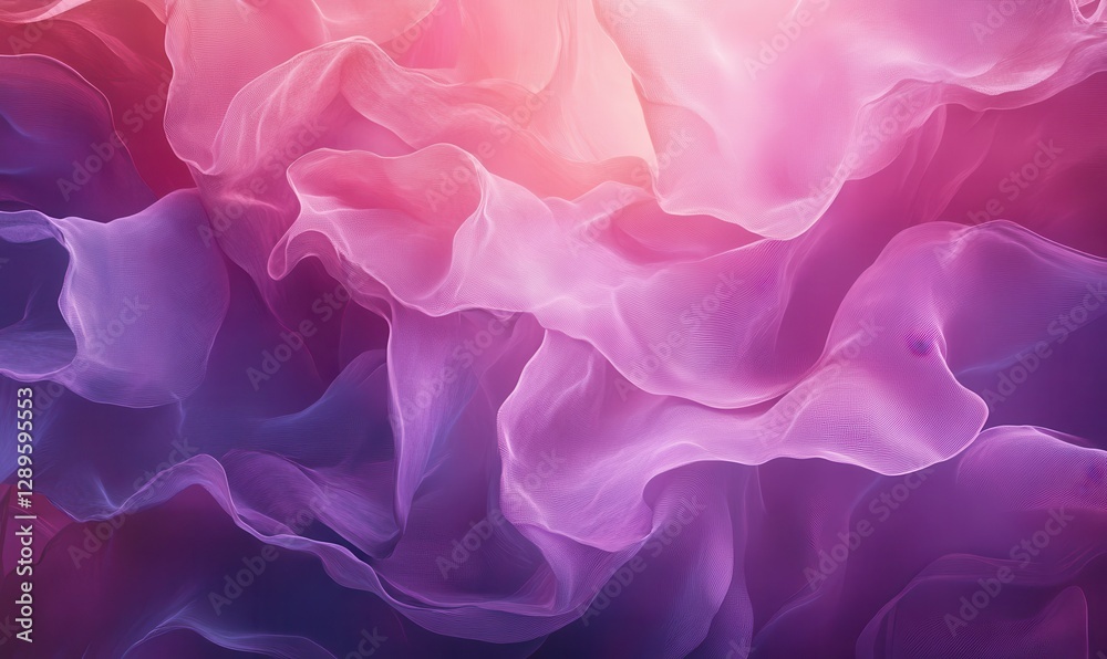 Obraz premium Abstract background with pink and purple gradients blending seamlessly, soft light creating a dreamy and modern effect