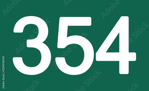 Number 354 on a blue background. The number of a skilled strategist in a survival game.

