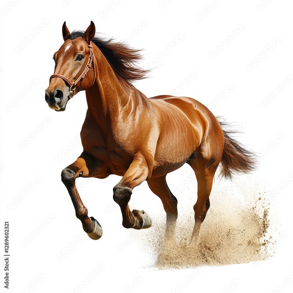 A horse isolated on a white background, cut out to emphasize its graceful form and strength, showcasing the beauty and elegance of the animal in a clean, minimalist style. A horse isolated on a white background, cut out to emphasize its graceful form and strength, showcasing the beauty and elegance of the animal in a clean, minimalist style.