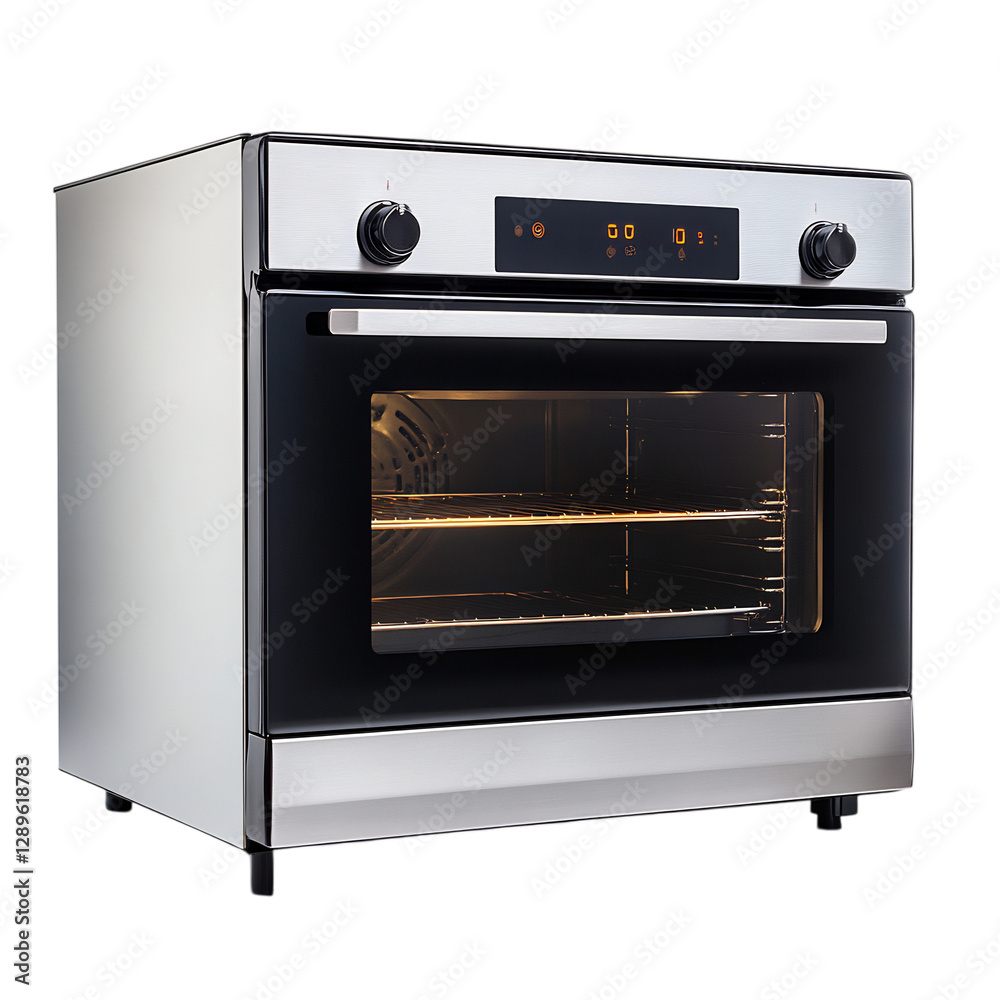 A High Performance Energy Efficient Convection Oven Isolated on Transparent Background A High Performance Energy Efficient Convection Oven Isolated on Transparent Background