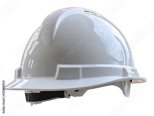 White Safety Helmet Isolated photo